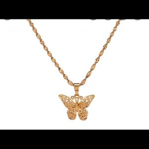 Butterfly Necklace. Free Shipping